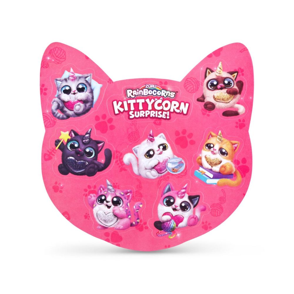 Jucarie de plus, Rainbocorns, Pisicuta Lucky, Negru | Noriel