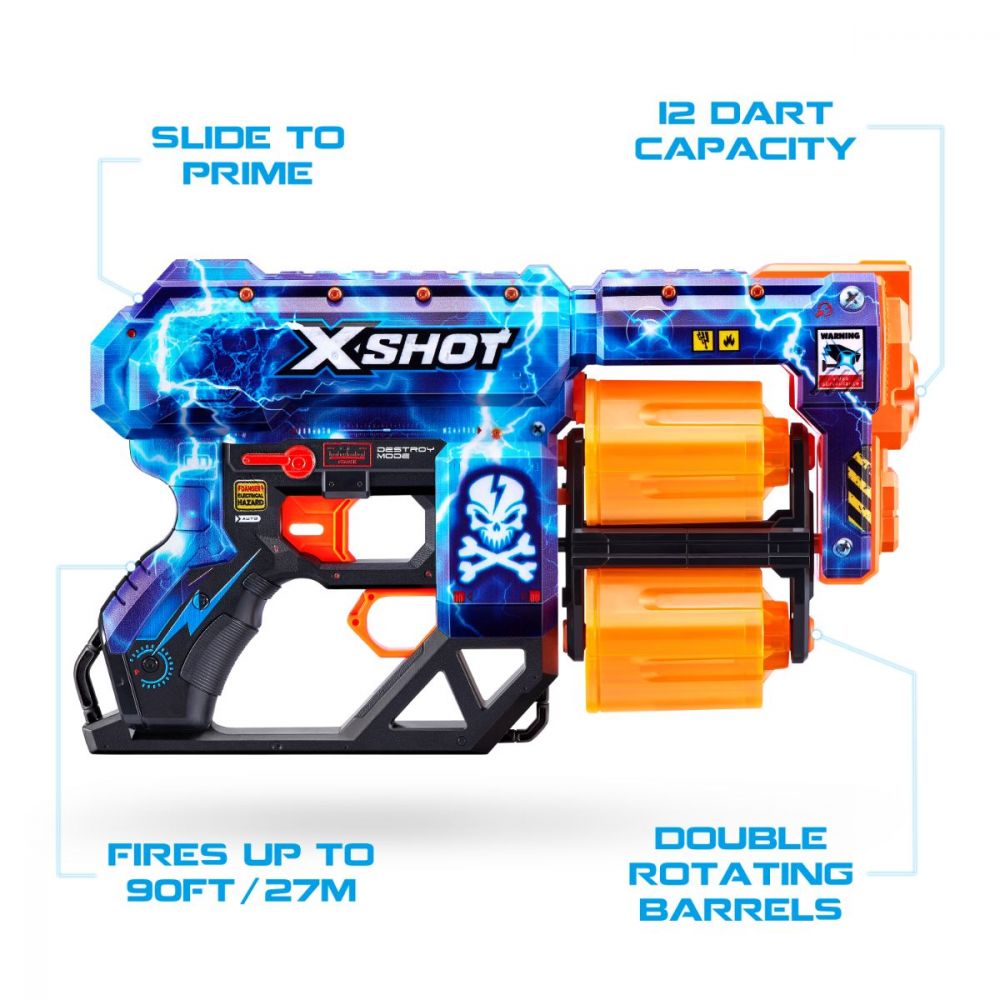 Set 2 blastere X-Shot, Dread, cu 48 sageti