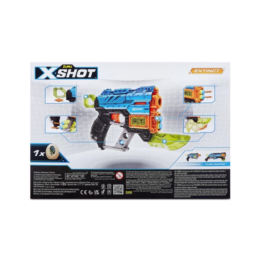 Blaster X-Shot, Dino Attack Extinct, 8 proiectile | Noriel