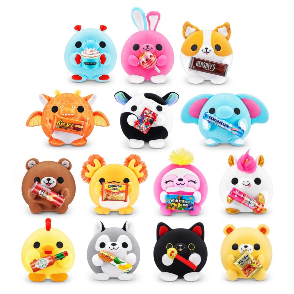 Jucarie de plus surpriza, Snackles, Mini Brands, S1 W2, 11 cm