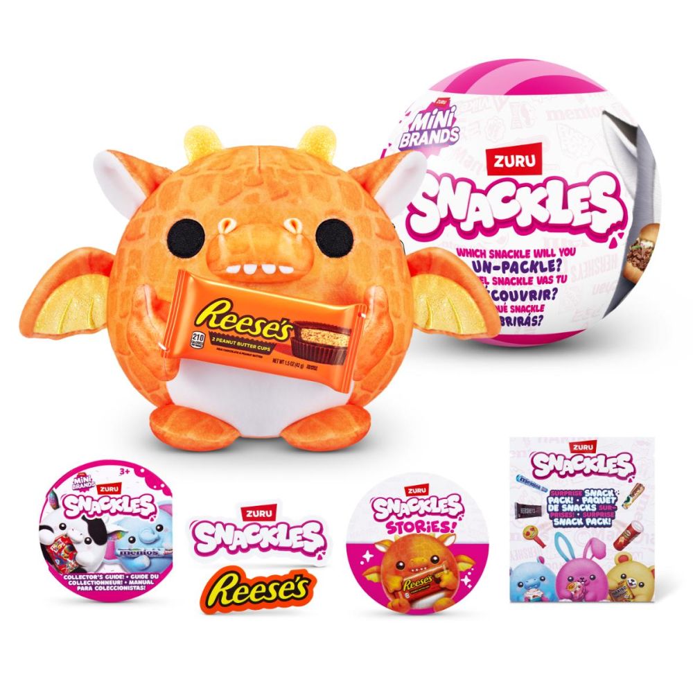 Jucarie de plus surpriza, Snackles, Mini Brands, S1 W2, 11 cm