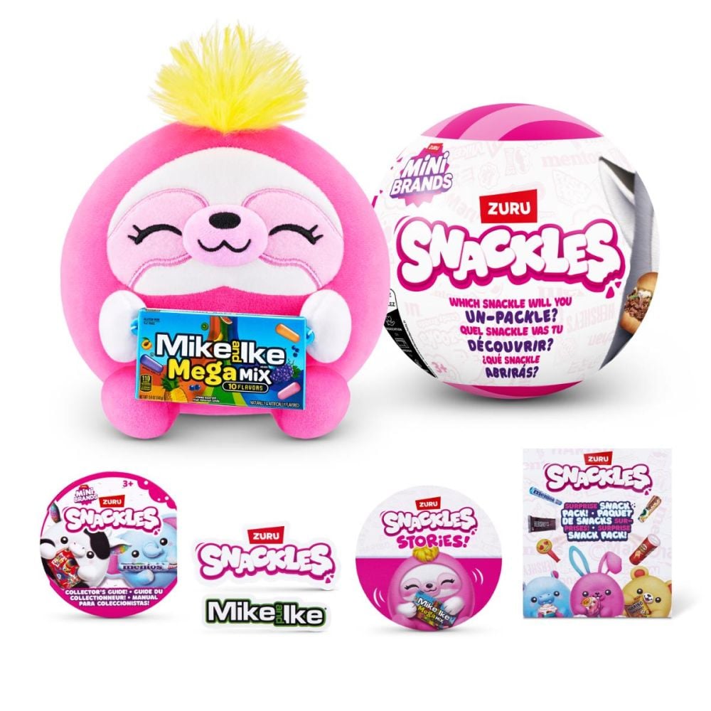 Jucarie de plus surpriza, Snackles, Mini Brands, S1 W2, 11 cm