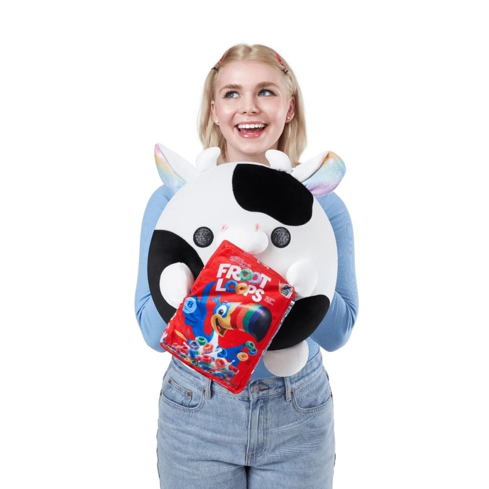 Jucarie de plus, Snackles, S1 W2, Froot Loops, 35 cm