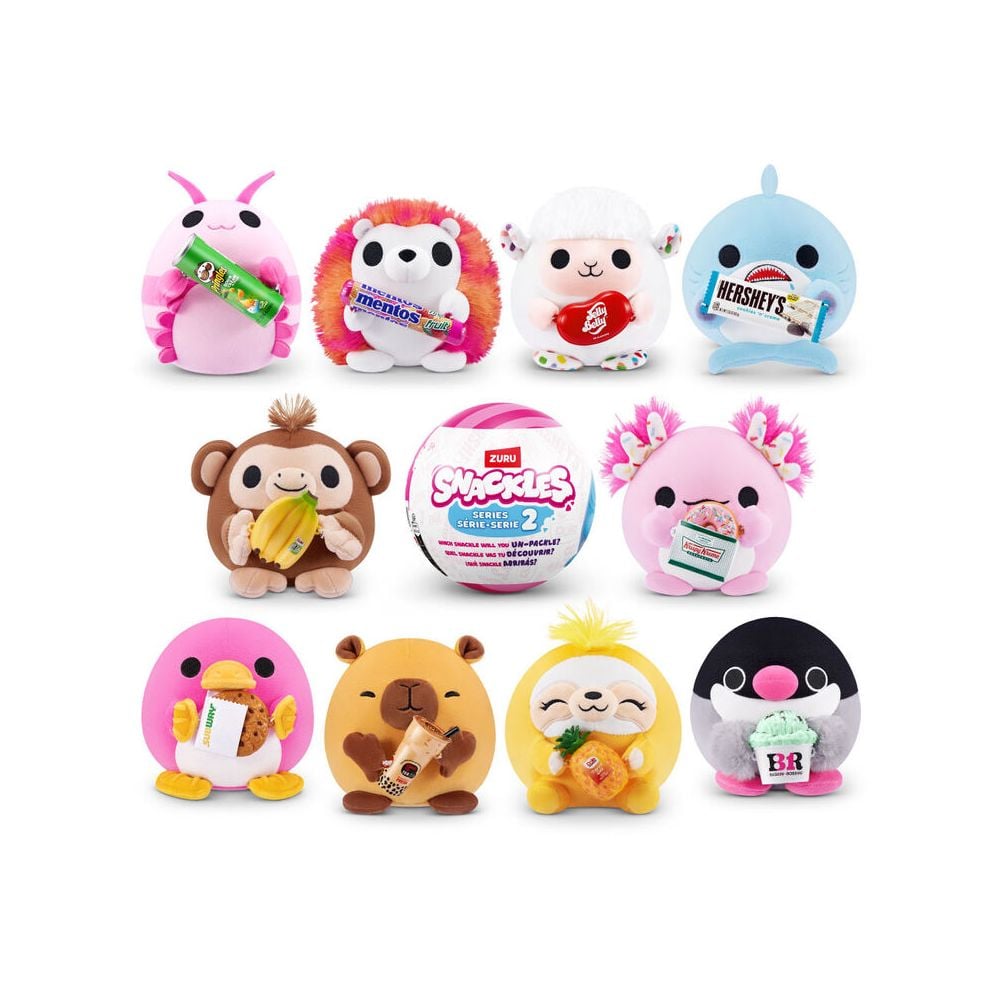 Jucarie de plus surpriza, Snackles, Mini Brands, S2, 11 cm