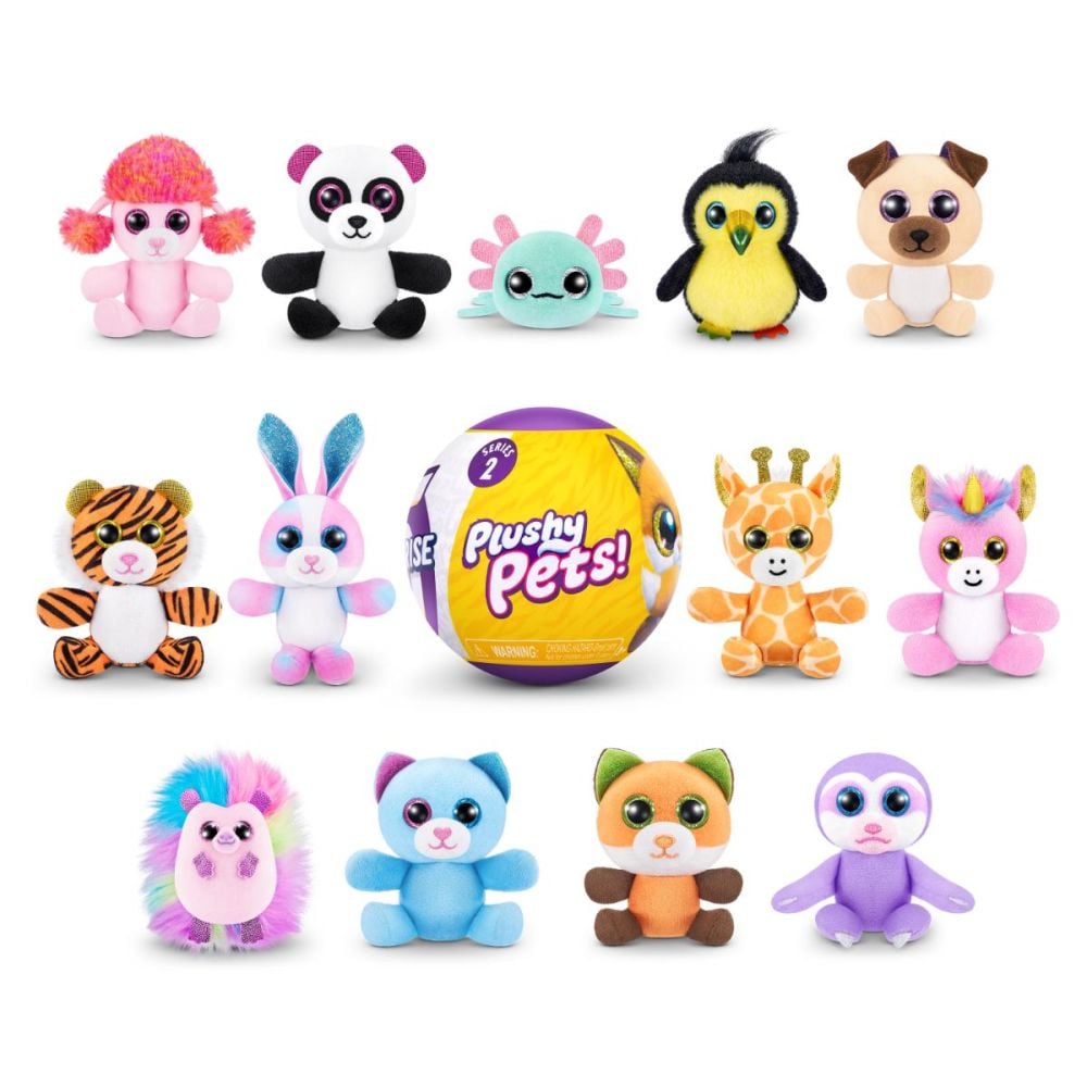 Jucarie de plus cu 5 surprize, Plushy Pets, S2