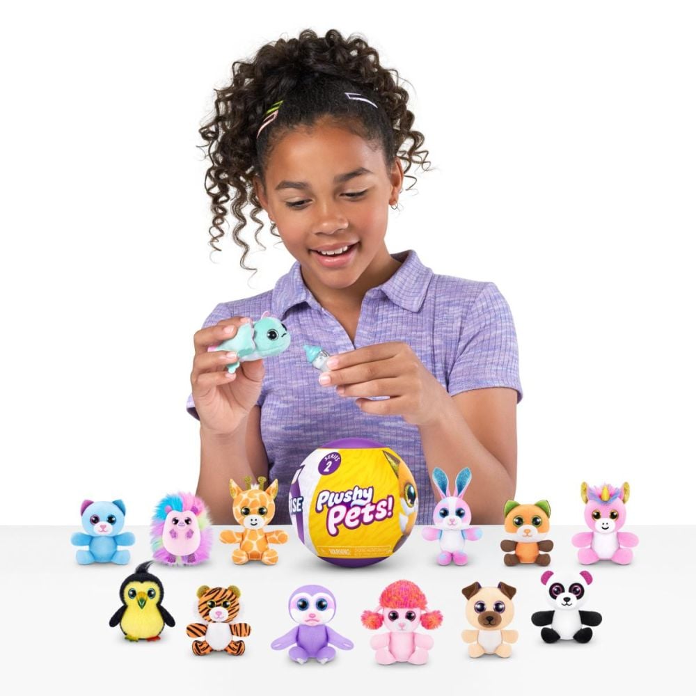 Jucarie de plus cu 5 surprize, Plushy Pets, S2