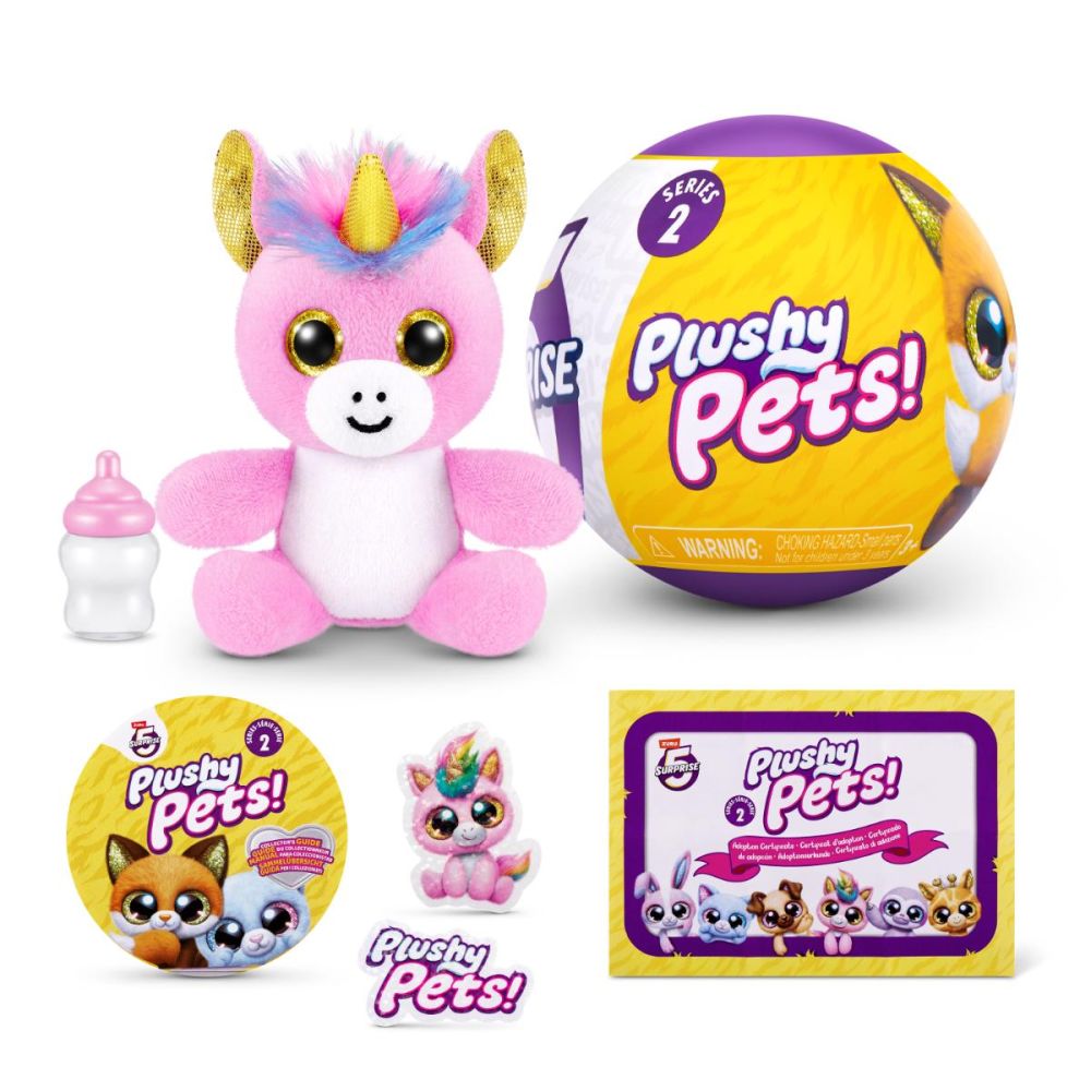 Jucarie de plus cu 5 surprize, Plushy Pets, S2 | Noriel