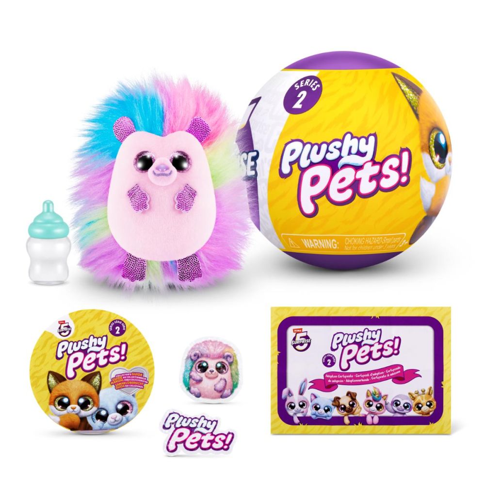 Jucarie de plus cu 5 surprize, Plushy Pets, S2