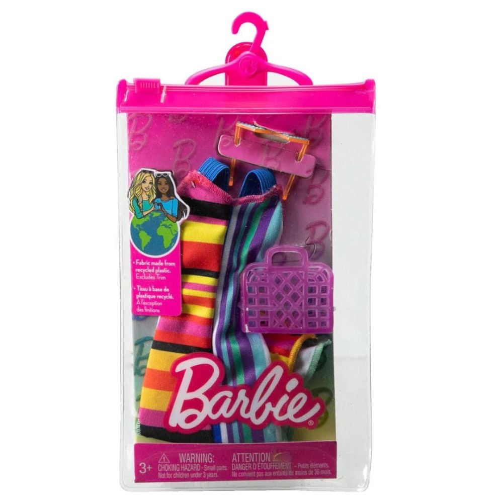 Set de haine si accesorii pentru papusa, Barbie, HJT22