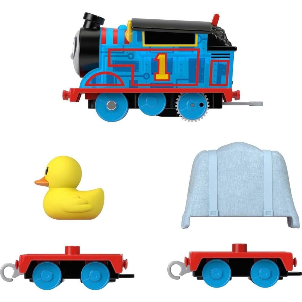 Locomotiva motorizata cu 2 vagoane, Thomas and Friends, Thomas Agent Secret, HMK03