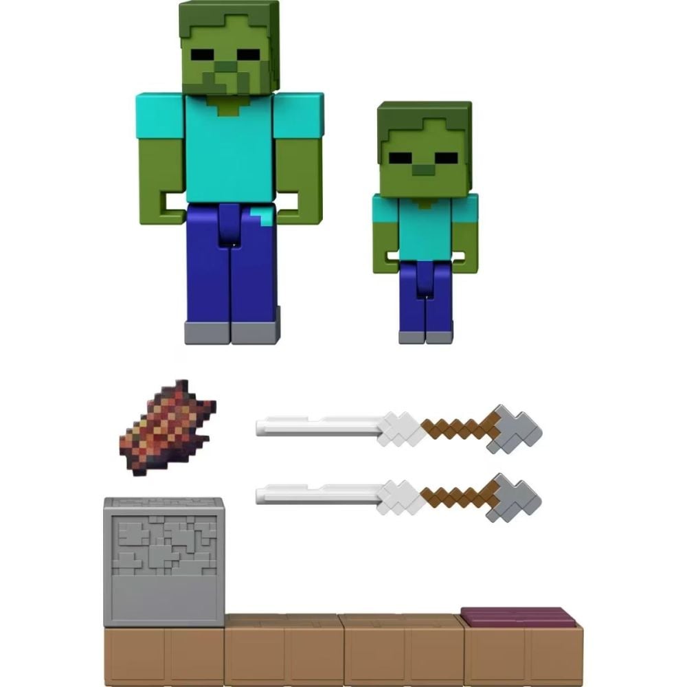 Set de joaca cu figurine, Minecraft, Redstone, Zombie Arrow Trap, JKK03