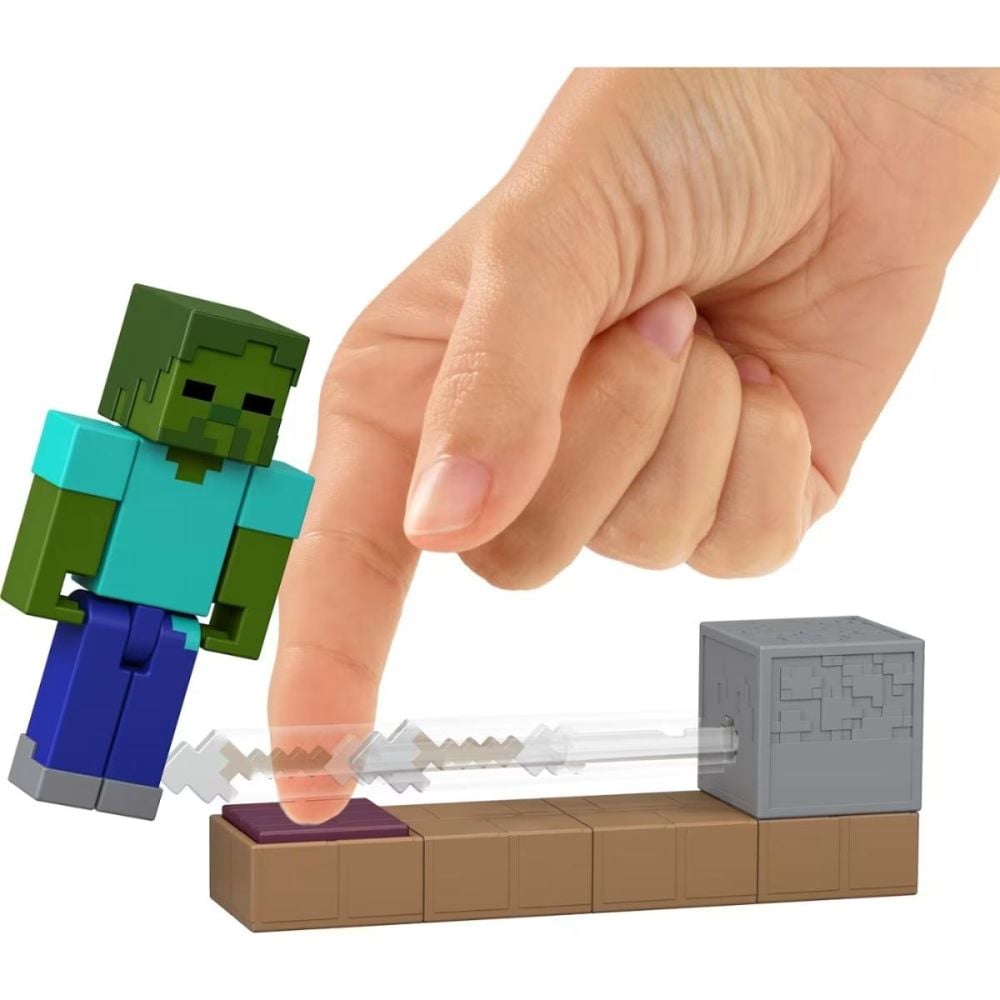 Set de joaca cu figurine, Minecraft, Redstone, Zombie Arrow Trap, JKK03
