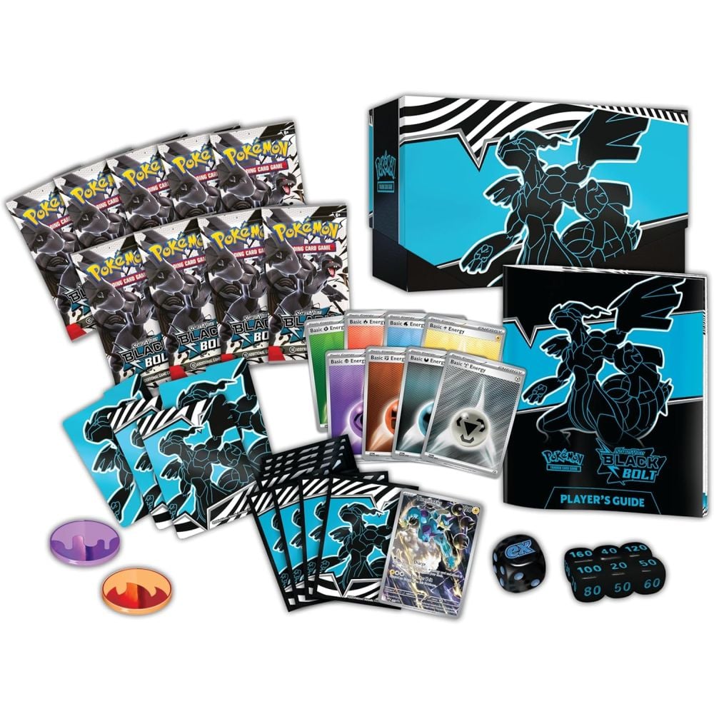Set cartonase Pokemon TCG, Elite Trainer Box SV10.5, Black Bolt
