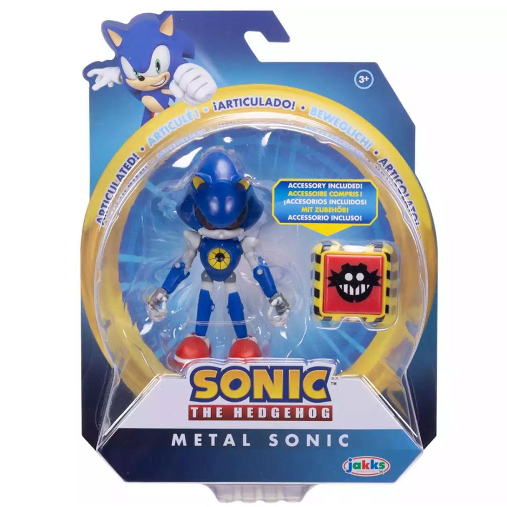Figurina articulata cu accesoriu, Sonic the Hedgehog, Metal Sonic, 10 cm