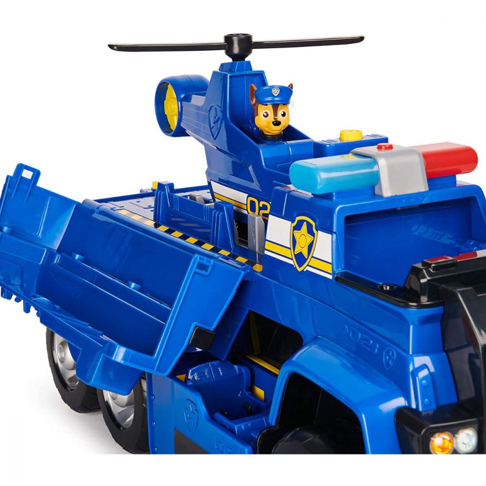 Set de joaca cu figurina si vehicule Paw Patrol Chase Ultimate Police Cruiser