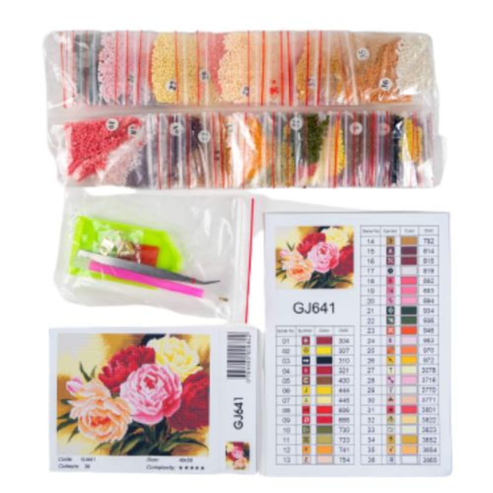 Set Goblen cu diamante, Acuarello, Costum popular