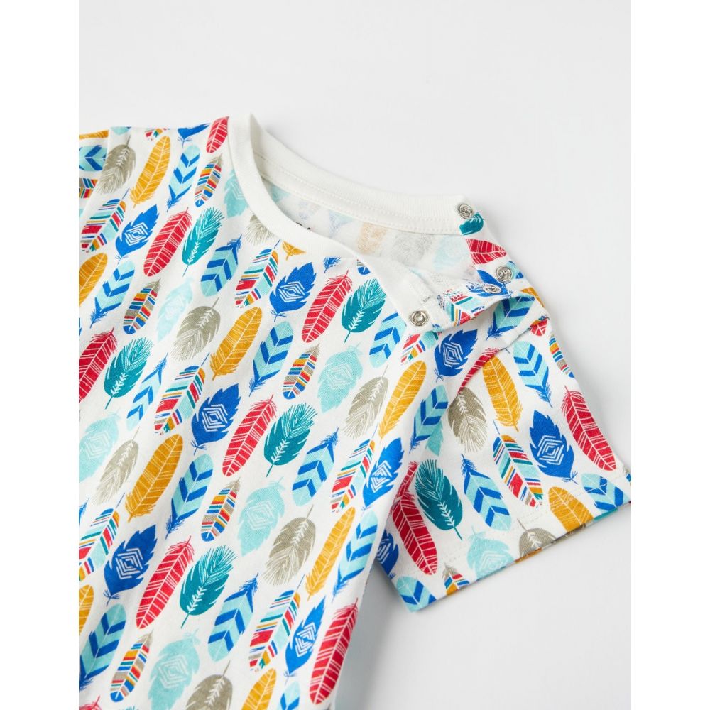 Set tricou si salopeta cu bretele, Zippy, Tribe