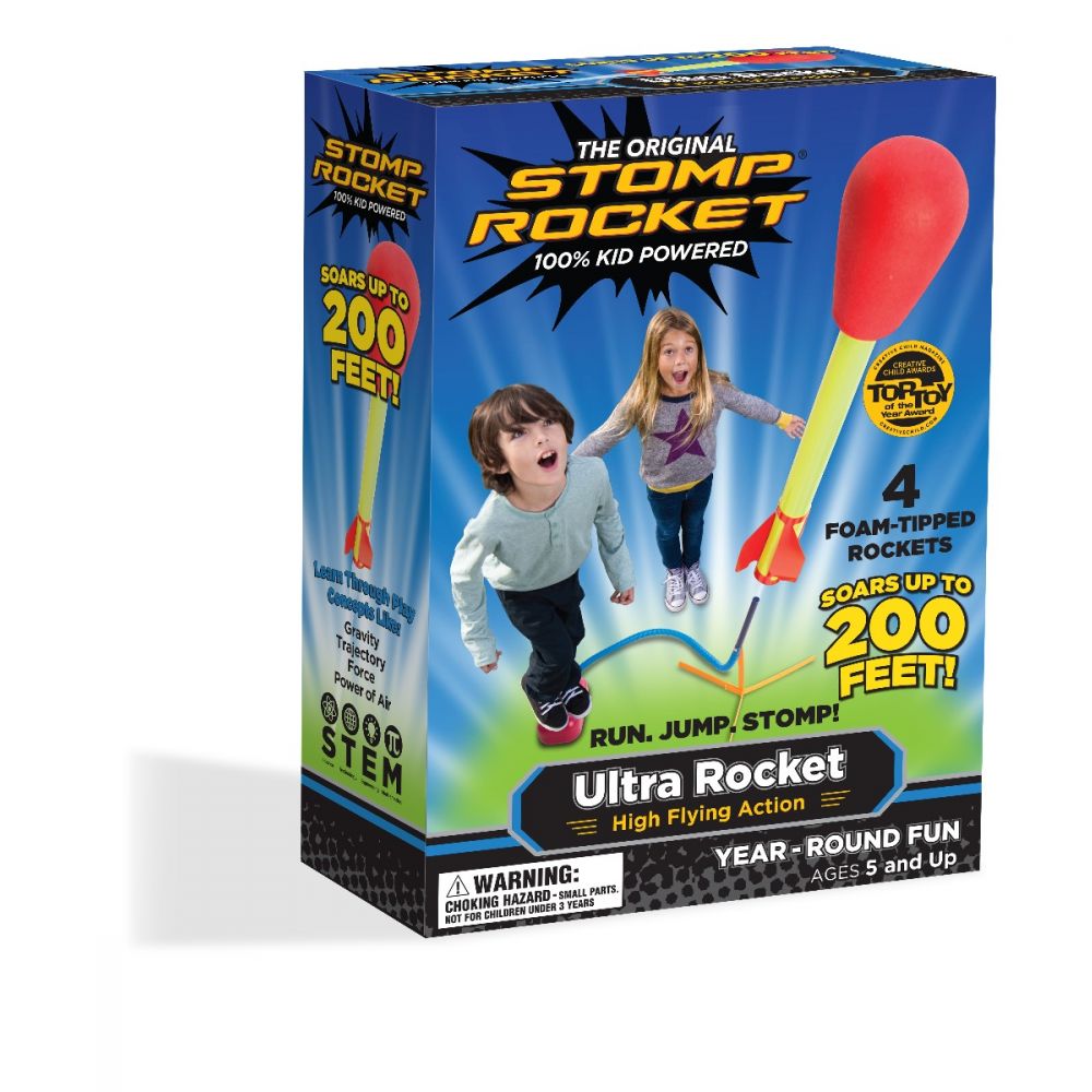 Set 4 rachete si pompa de aer Stomp Rocket Ultra