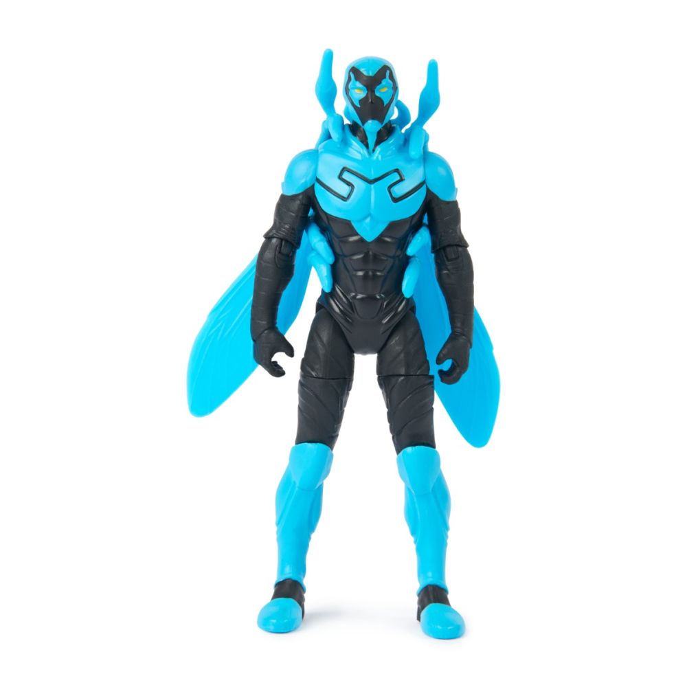 Figurina cu 2 accesorii surpriza, DC Universe, Blue Beetle, 10 cm, 20144128