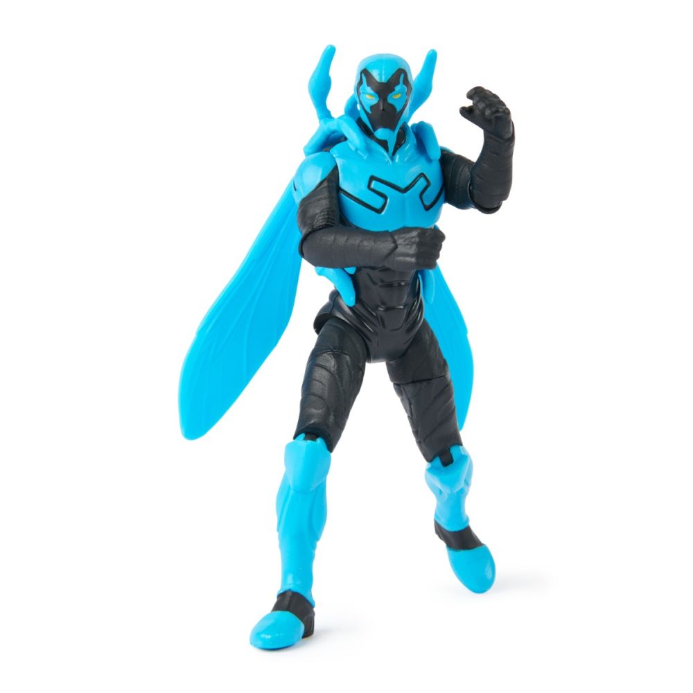 Figurina cu 2 accesorii surpriza, DC Universe, Blue Beetle, 10 cm, 20144128