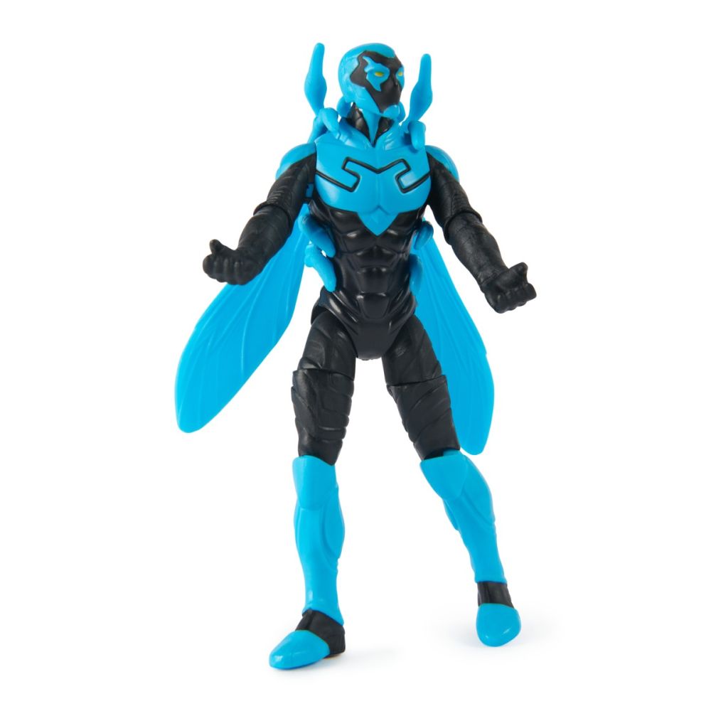 Figurina cu 2 accesorii surpriza, DC Universe, Blue Beetle, 10 cm, 20144128