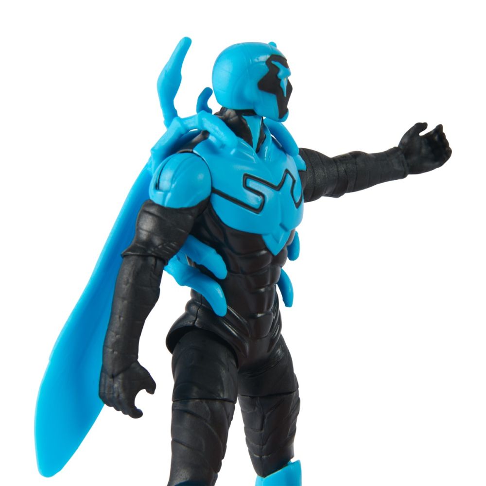 Figurina cu 2 accesorii surpriza, DC Universe, Blue Beetle, 10 cm, 20144128