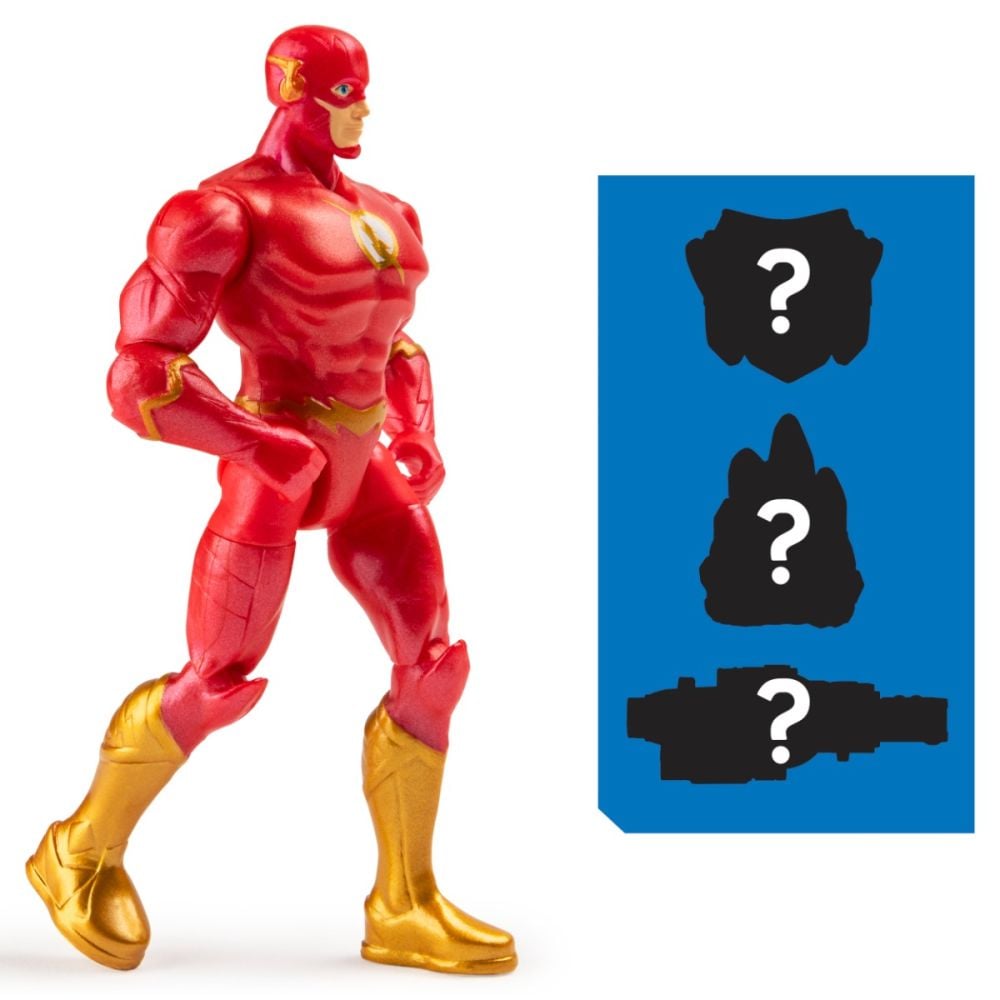 Figurina cu 2 accesorii surpriza, DC Universe, The Flash, 10 cm, 20144129