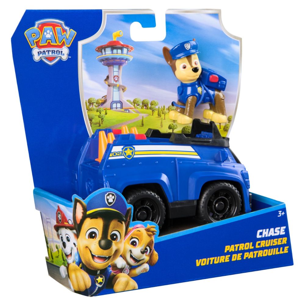 Masina de politie cu figurina, Paw Patrol, Chase, 20148928