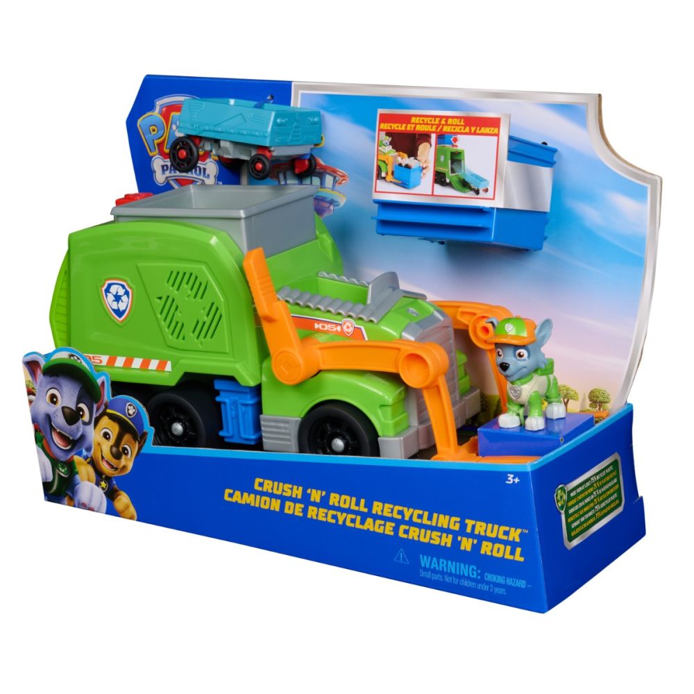 Camion de reciclare cu figurina, Paw Patrol, Rocky, 6071248