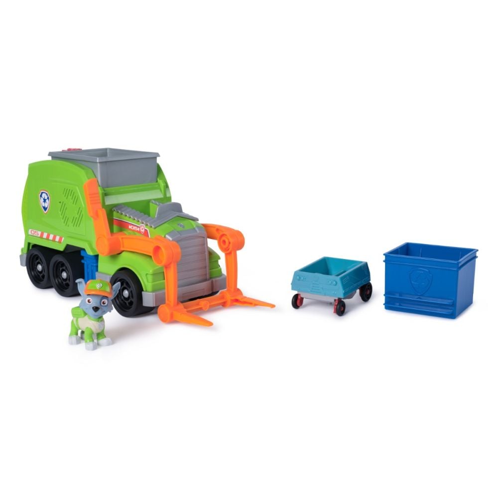 Camion de reciclare cu figurina, Paw Patrol, Rocky, 6071248