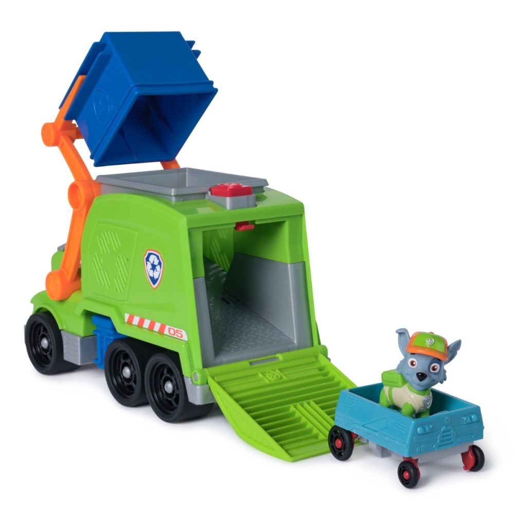 Camion de reciclare cu figurina, Paw Patrol, Rocky, 6071248