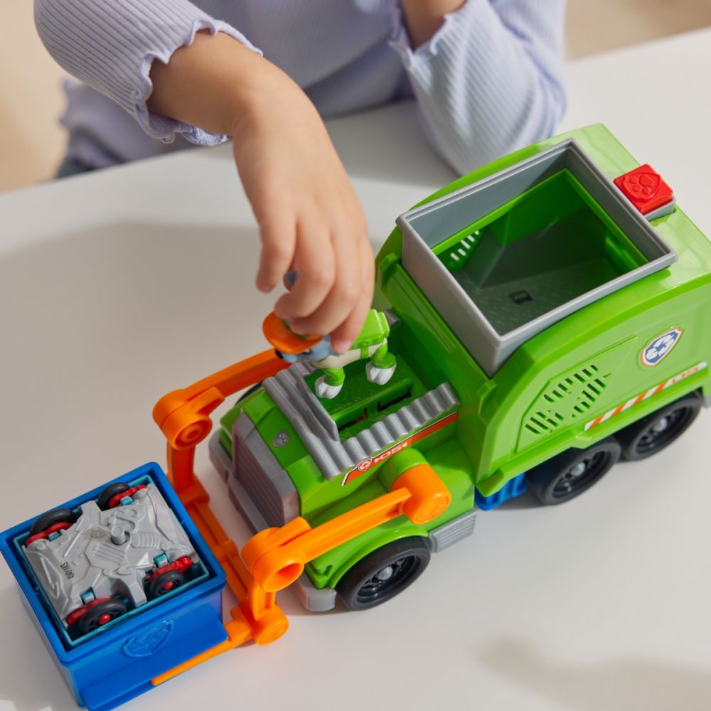 Camion de reciclare cu figurina, Paw Patrol, Rocky, 6071248