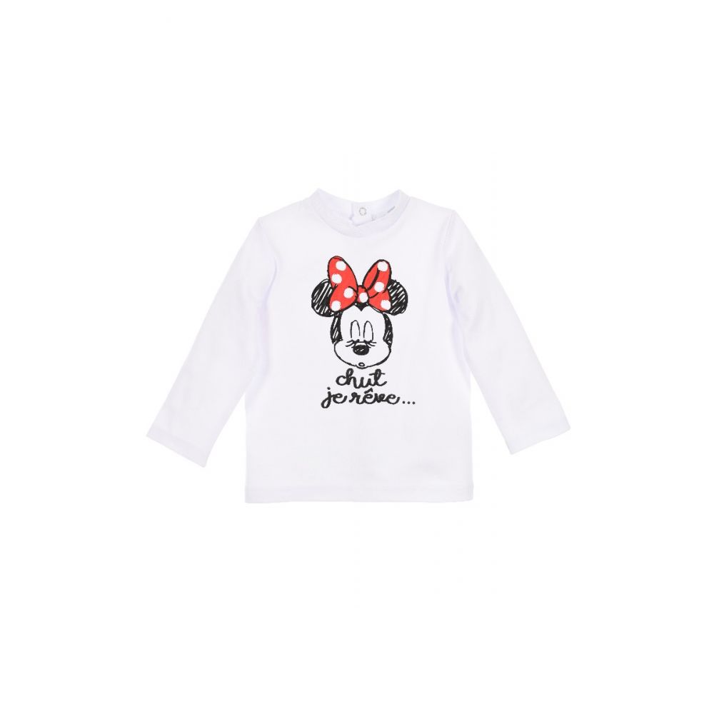 Set pantaloni si bluza cu imprimeu Disney Minnie Mouse, Rosu