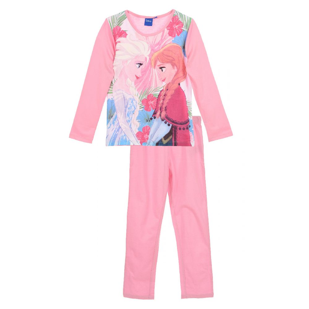 Pijama cu imprimeu Frozen, Roz