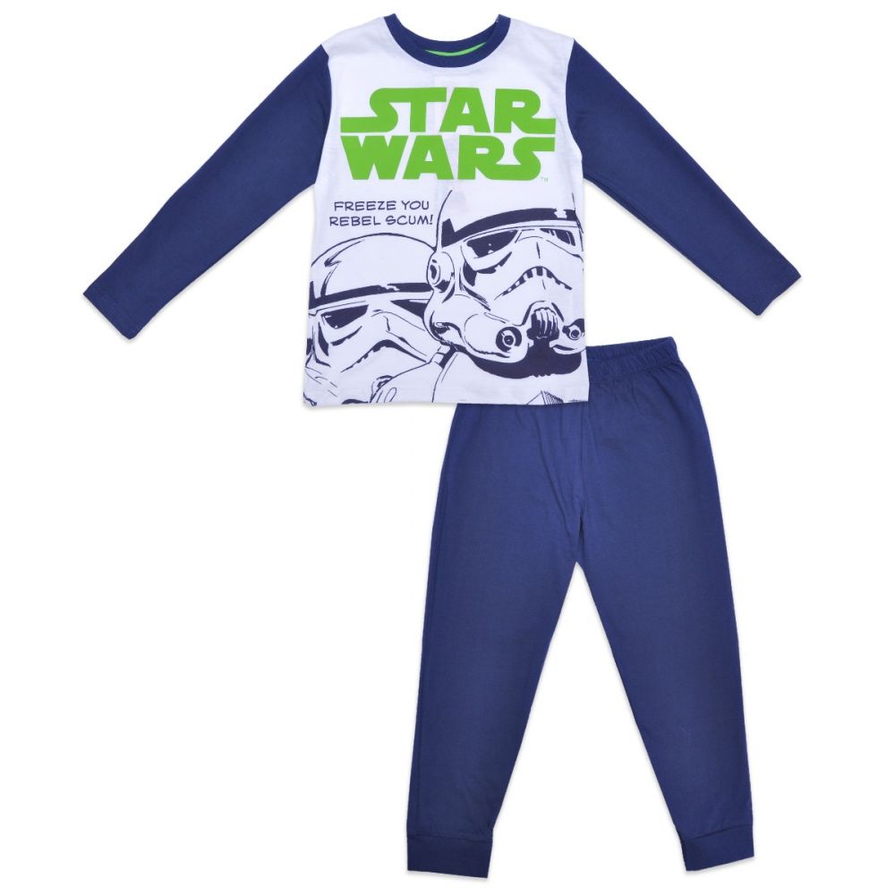 Pijama de baieti cu imprimeu Star Wars, Albastru