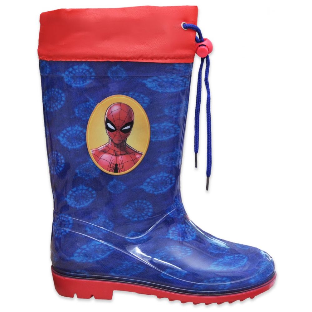 Cizme de ploaie pentru baieti cu imprimeu Spiderman, Blue