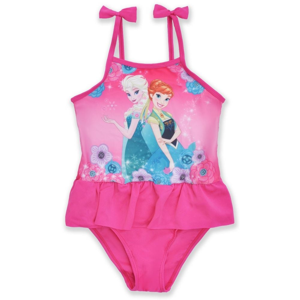 Costum de baie cu volane Disney Frozen, Roz