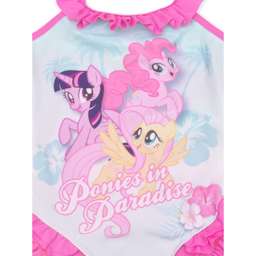 Costum de baie cu imprimeu My Little Pony, Roz