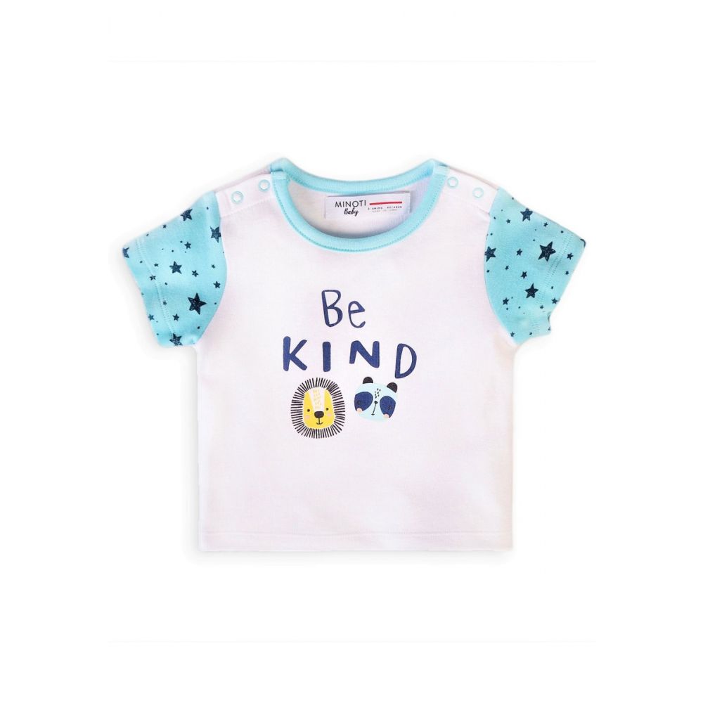 Tricou cu maneca scurta si imprimeu frontal Be Kind, Minoti Capsule