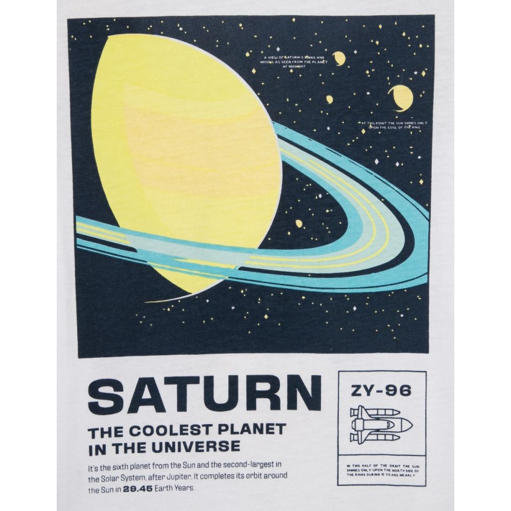 Tricou cu maneca lunga si imprimeu Zippy Saturn