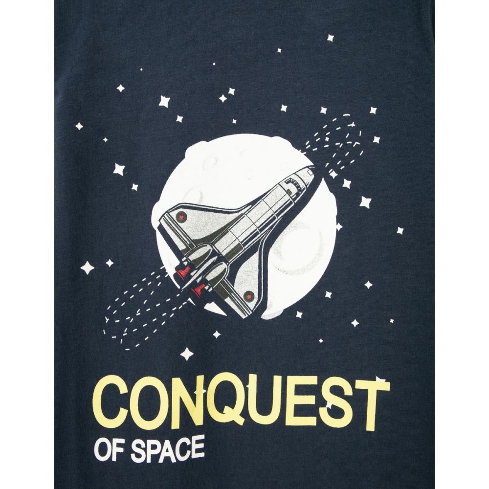 Tricou cu maneca lunga si imprimeu Zippy Conquest Of Space