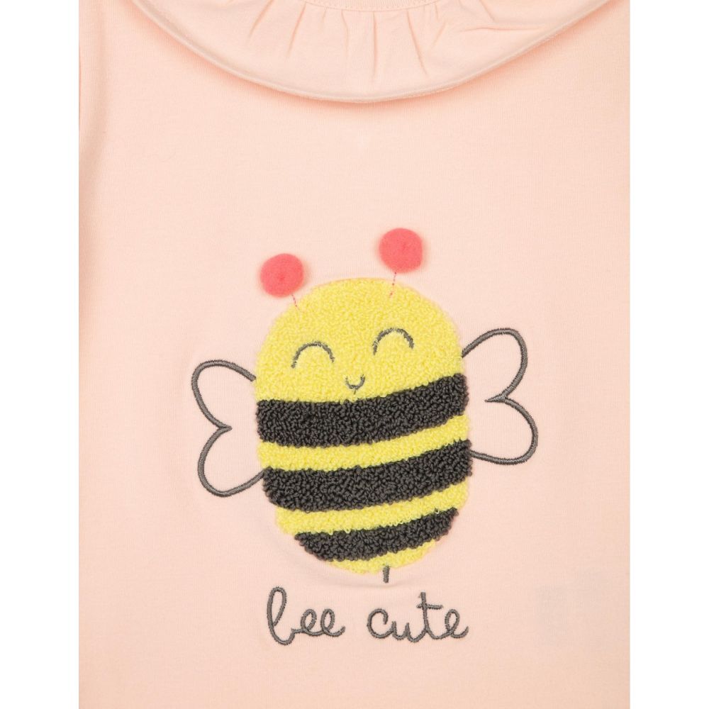 Tricou cu maneca lunga si imprimeu Zippy Bee Cute