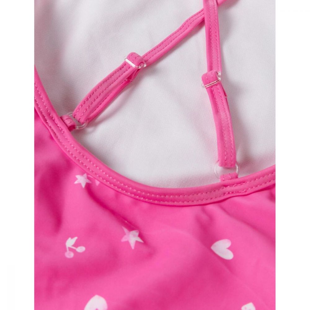 Costum de baie cu bretele reglabile Zippy, roz