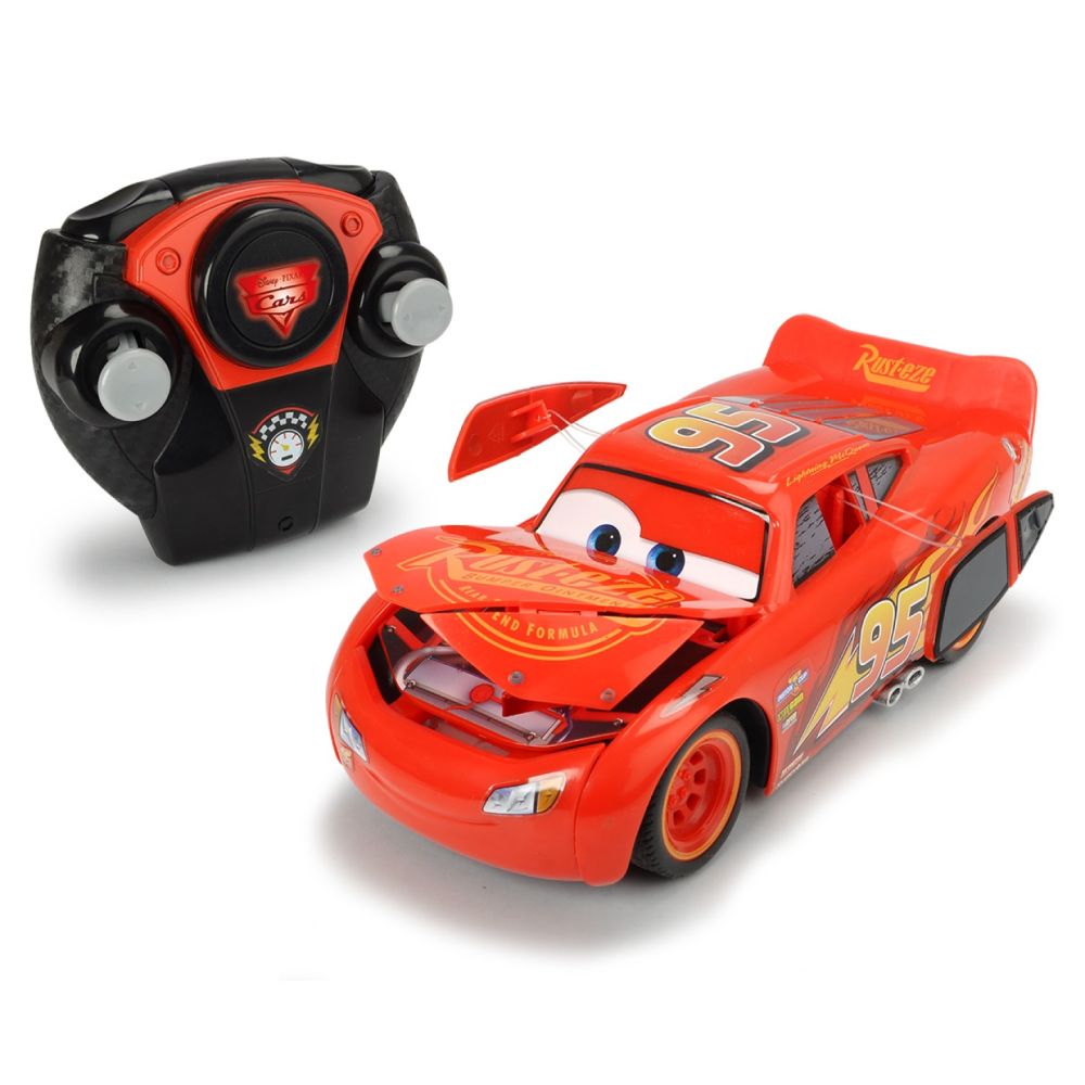 Masinuta McQueen Crazy Crash Cars 3 RC 1:24
