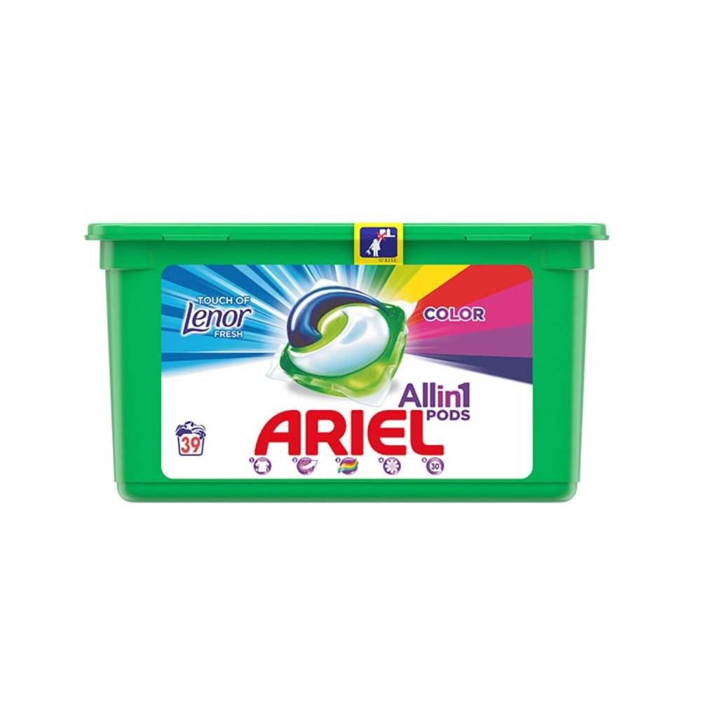 Detergent Ariel Capsule 39 x 27g Lenor Touch 3 in 1 Pods
