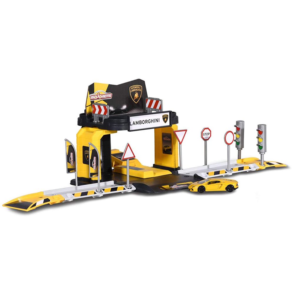 Set garaj de lucru cu masinuta Majorette Creatix Lamborghini