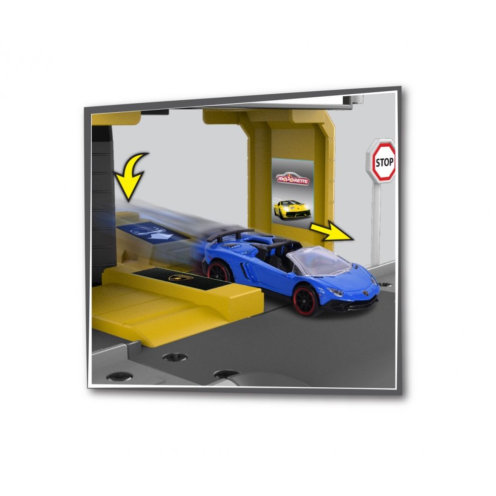 Set garaj de lucru cu masinuta Majorette Creatix Lamborghini