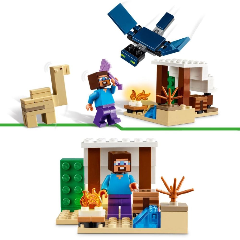 LEGO® Minecraft - Expeditia din desert a lui Steve (21251)