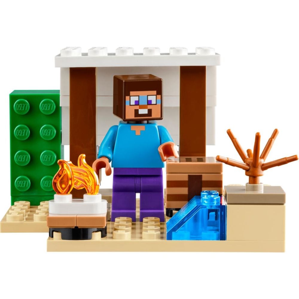 LEGO® Minecraft - Expeditia din desert a lui Steve (21251)