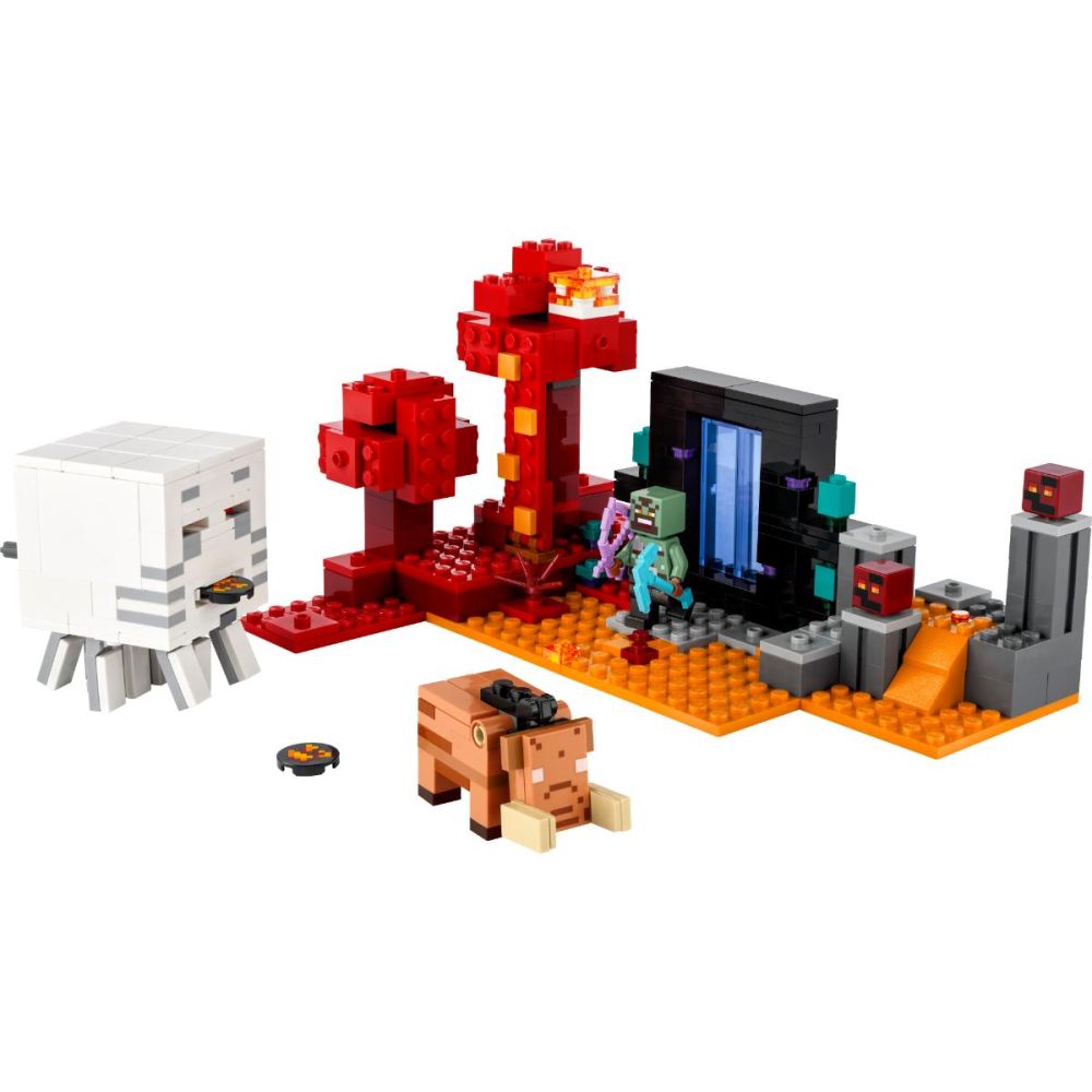LEGO® Minecraft - Ambuscada in portalul Nether (21255)